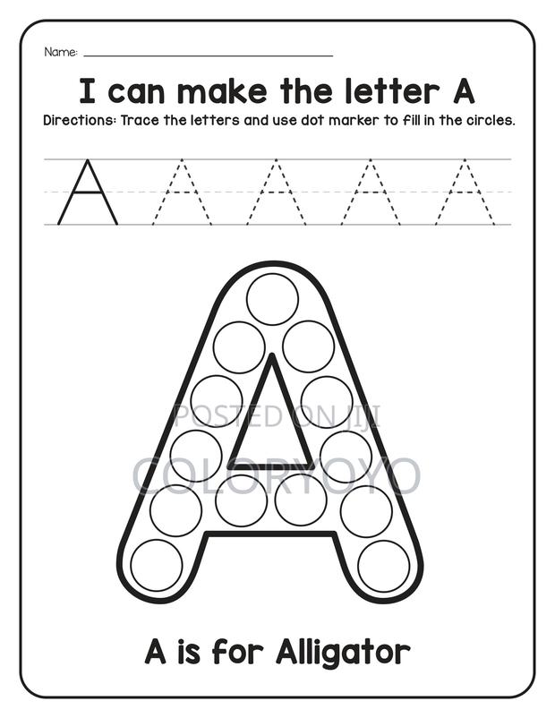 A-Z Animals Dot Marker Worksheets Printable PDF | 52 Pages