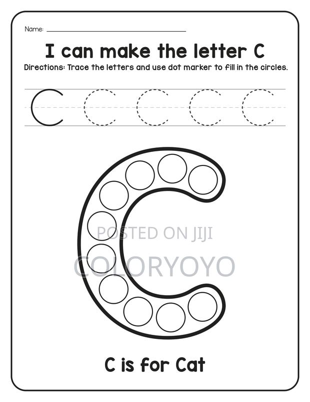 A-Z Animals Dot Marker Worksheets Printable PDF | 52 Pages - thumbnail 5