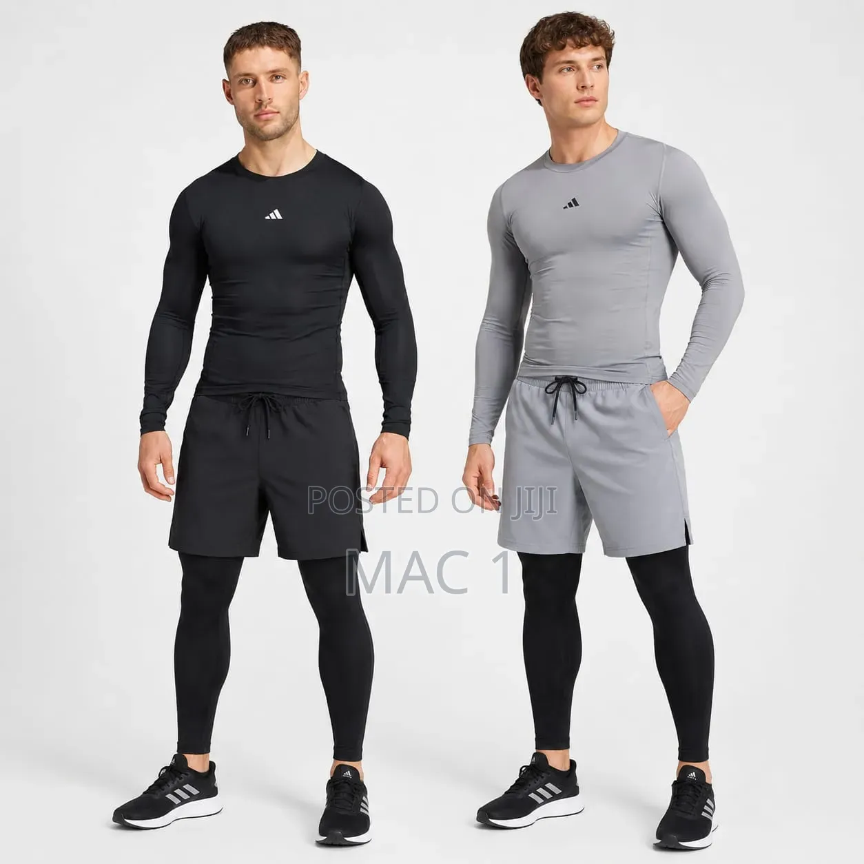 Adidas Men’S Pro Compression Shirt 2-in-1 Shorts Training Combo
