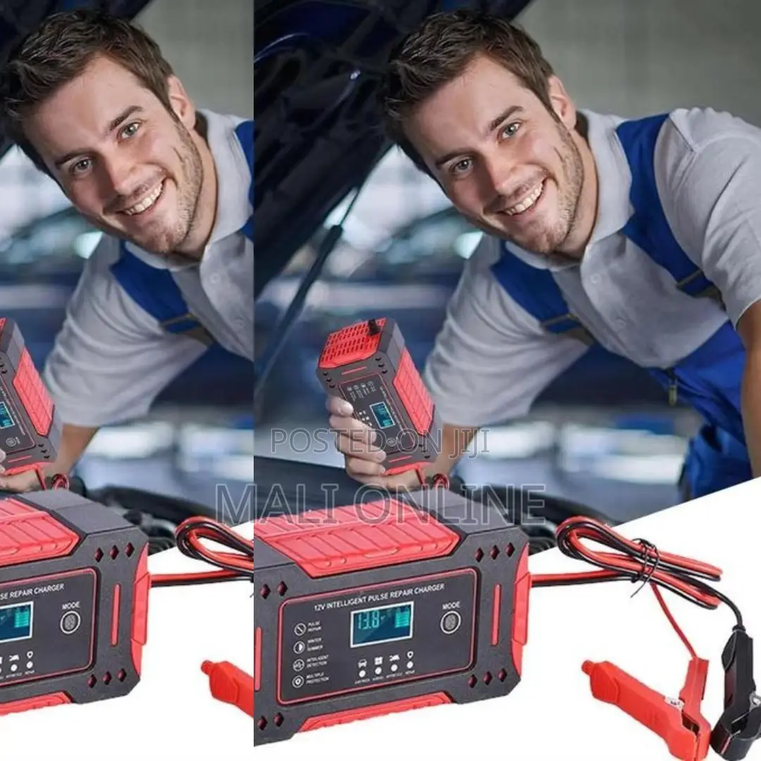 Intelligent Battery Charger Pulse Repair LCD Smart Charger 12a 24a 6a