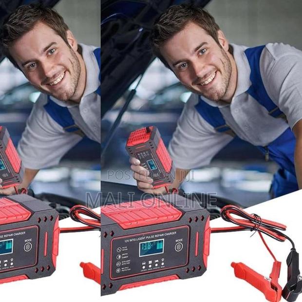 Intelligent Battery Charger Pulse Repair LCD Smart Charger 12a 24a 6a