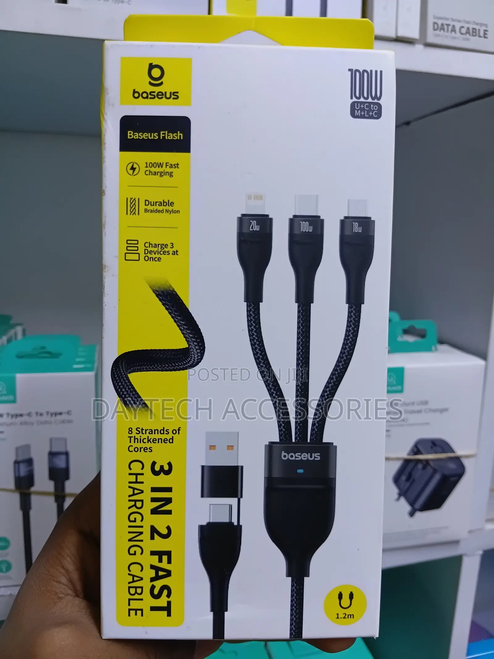 Baseus Flash Series Two-for-Three Fast Charging 100w Cable