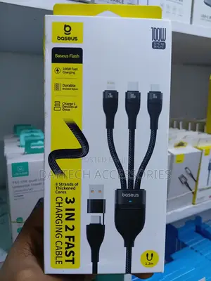 Baseus Flash Series Two-for-Three Fast Charging 100w Cable