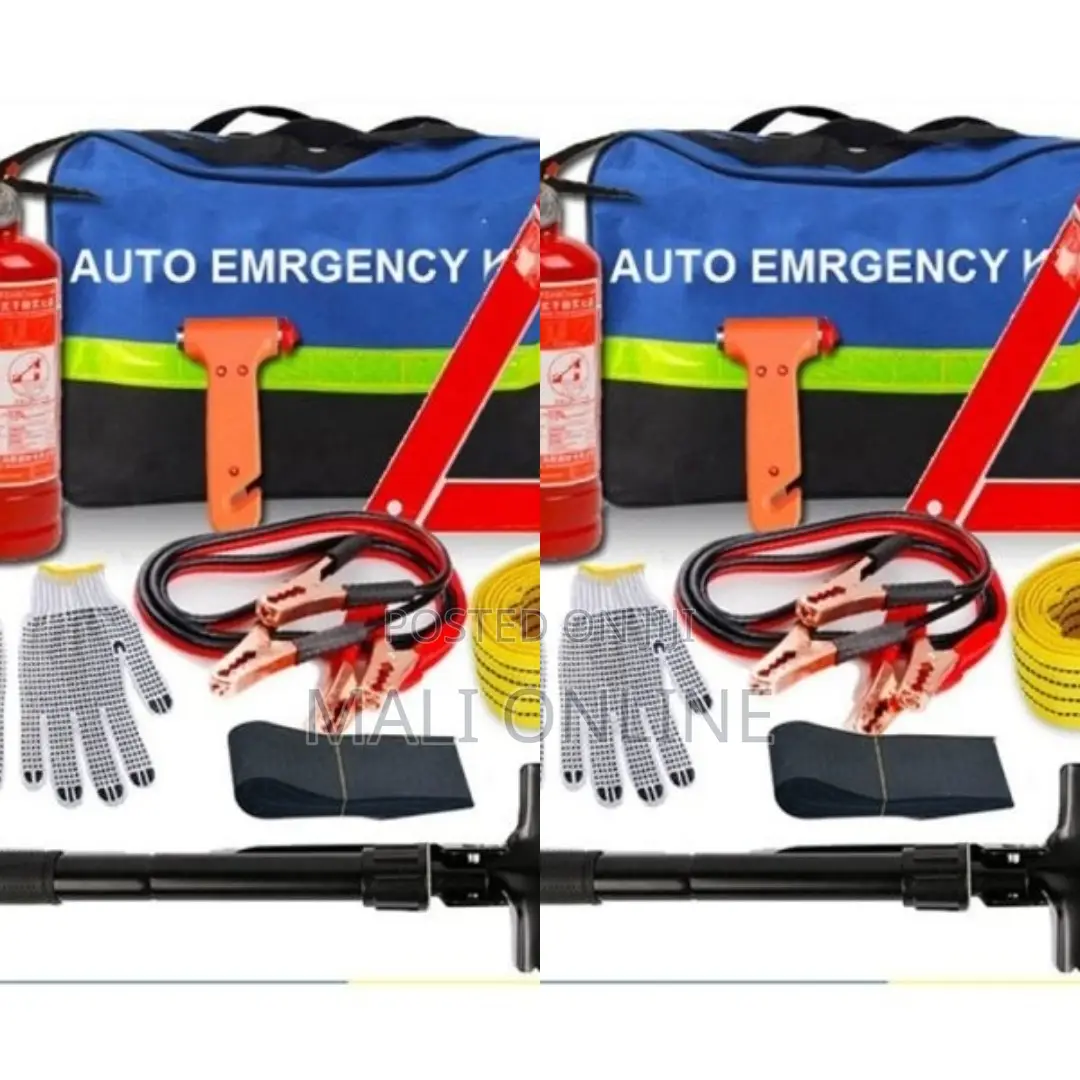 Emergency Kit Fire Extinguisher With Two Rope Jumper Cable and Shovel