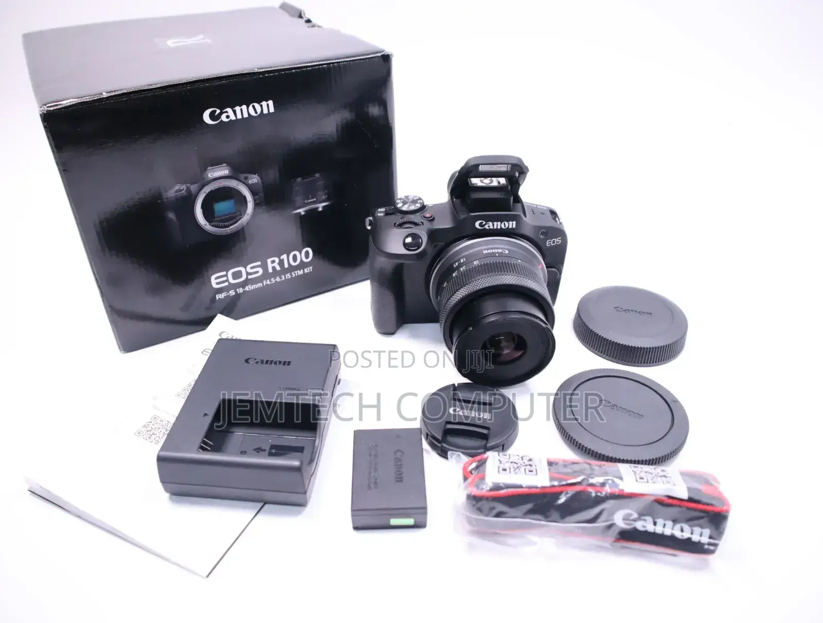 Canon Eos R100 Rf-S 18-45mm (Single) Kit Lens