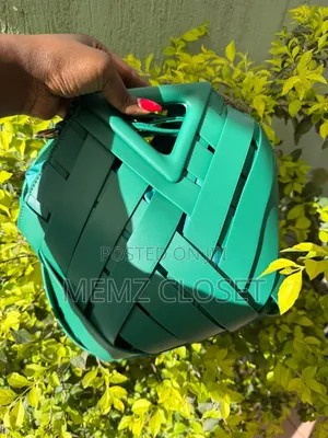 Quilted Drow-String Woven Bucket Style Bag