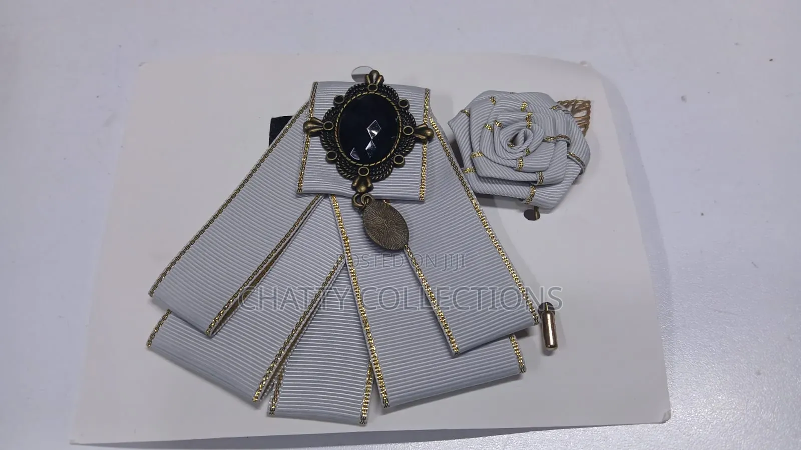 Gray Classy Men French Ties