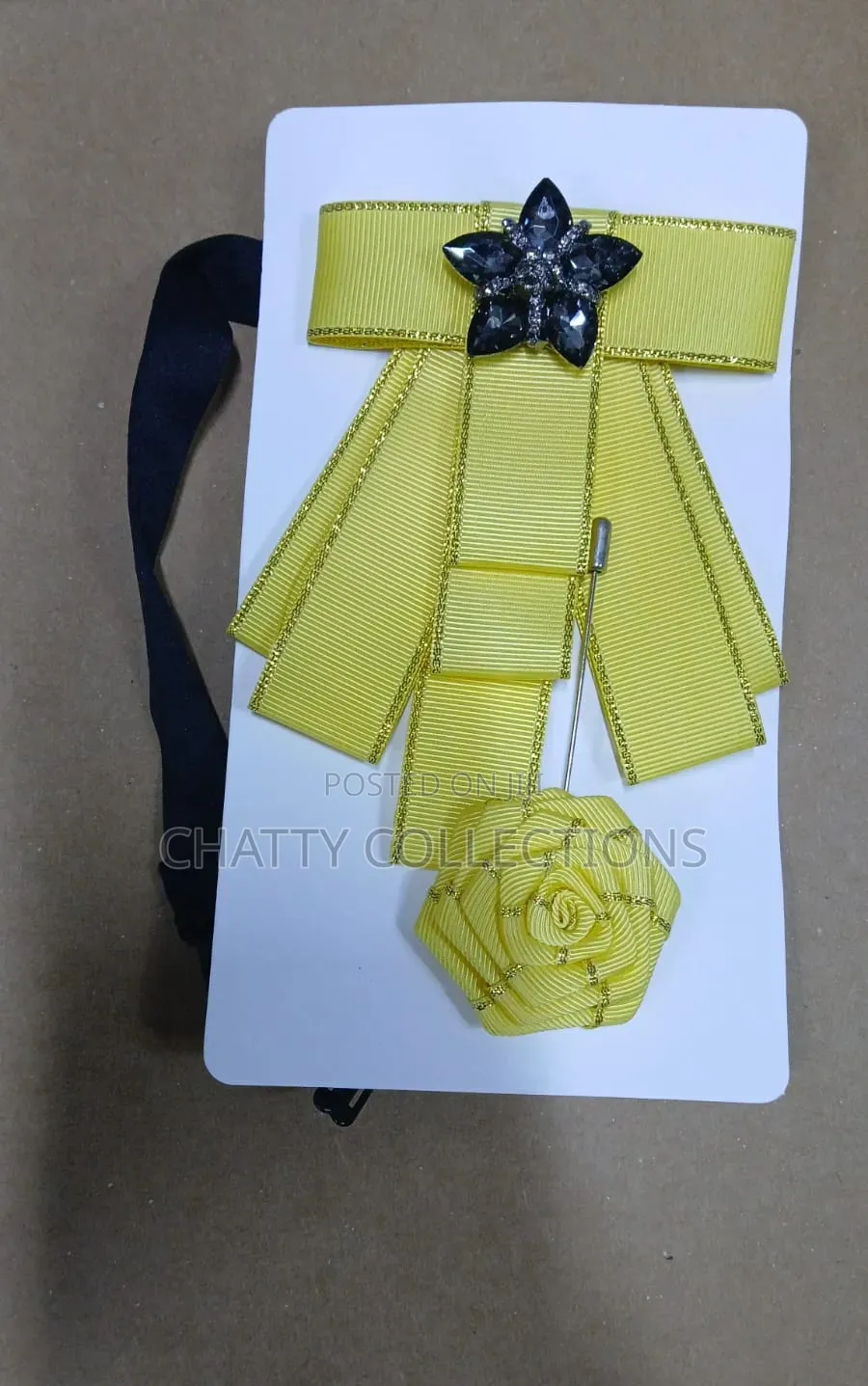 Yellow Classy Men French Ties