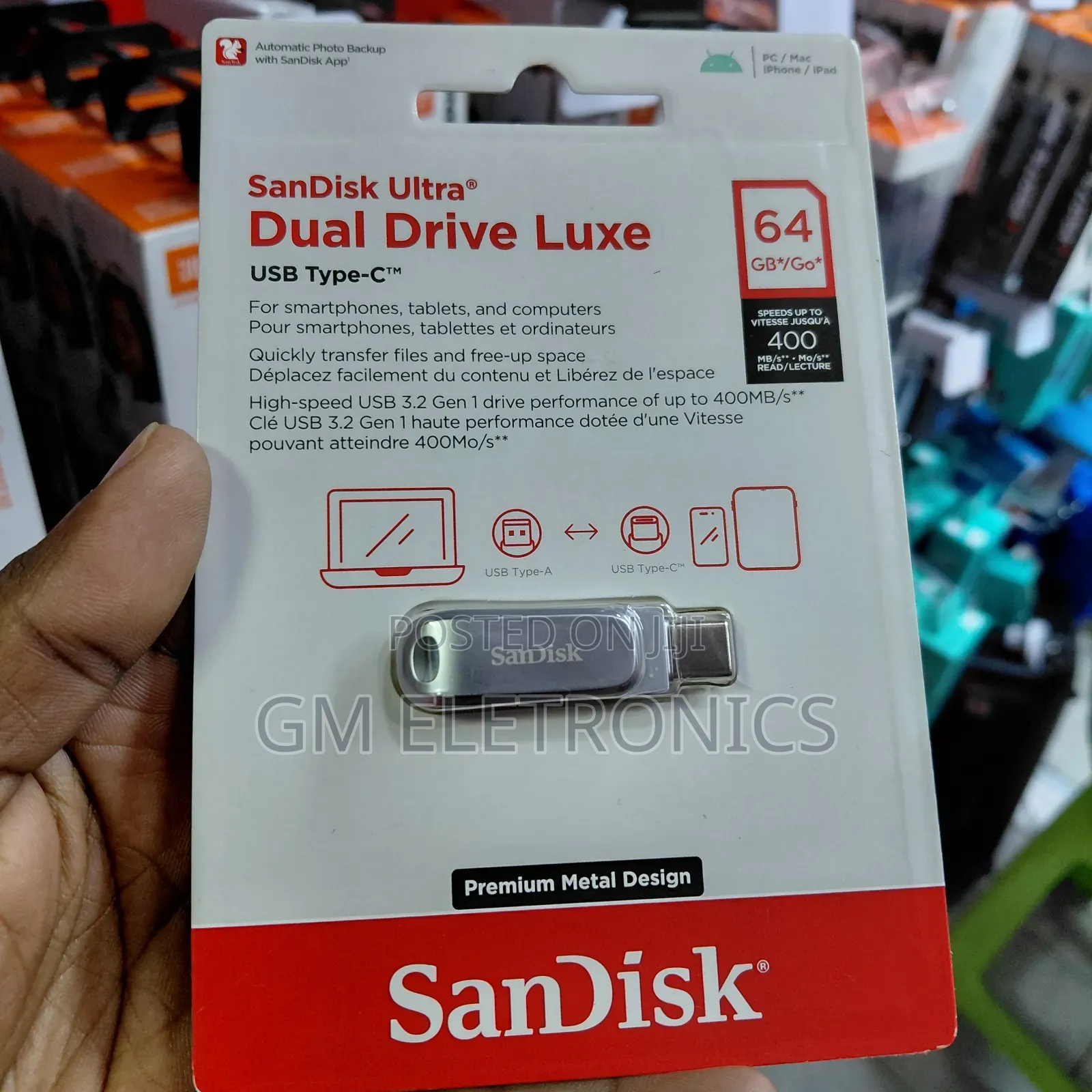 Sandisk Ultra Dual Drive Luxe Usb Type-CTM Flash Drive 64gb
.