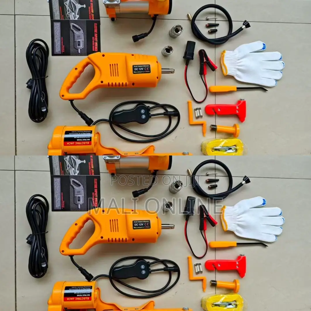 3t Electric Car Jack Kit With Emergency Tool Kit