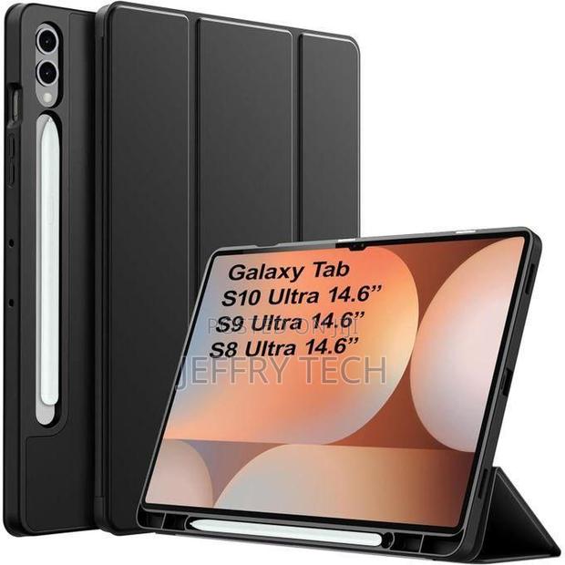 Book Cover Case for Samsung Galaxy Tab S10 Ultra/Tab S9 Ultra Tablet,