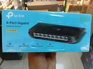 This Is a Tp-Link Tl-Sg1008d 8-Port Gigabit Desktop Switch.