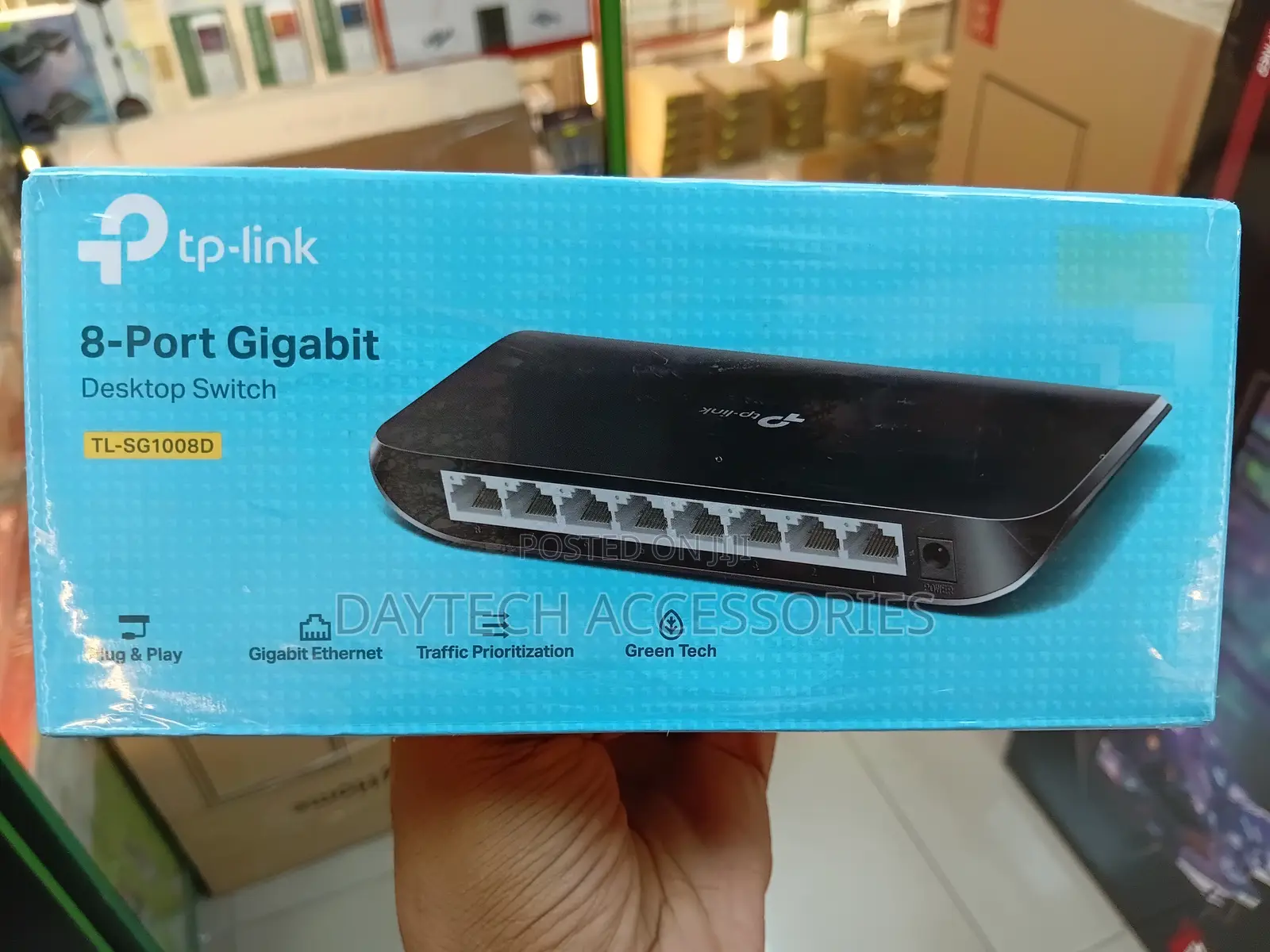 Tp-Link 8-Port Gigabit Switch Tl-Sg1008d - Black