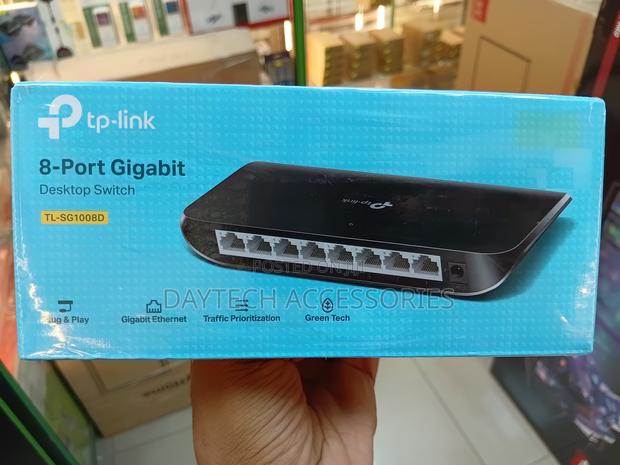 Tp-Link 8-Port Gigabit Switch Tl-Sg1008d - Black - main view