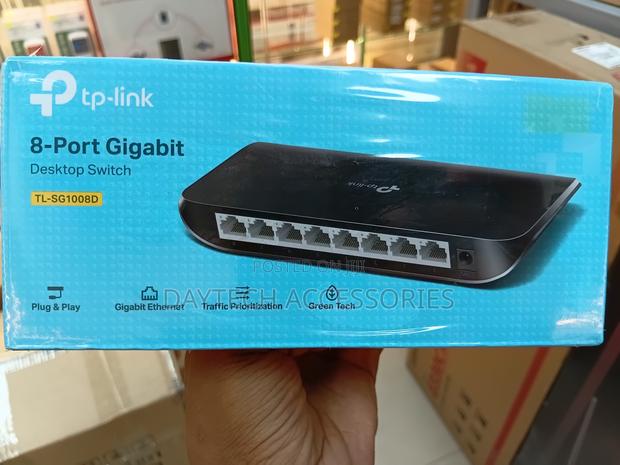Tp-Link 8 Port Gigabit Desktop Ethernet Switch 1000mbps - Tl-Sg1008d - thumbnail 2