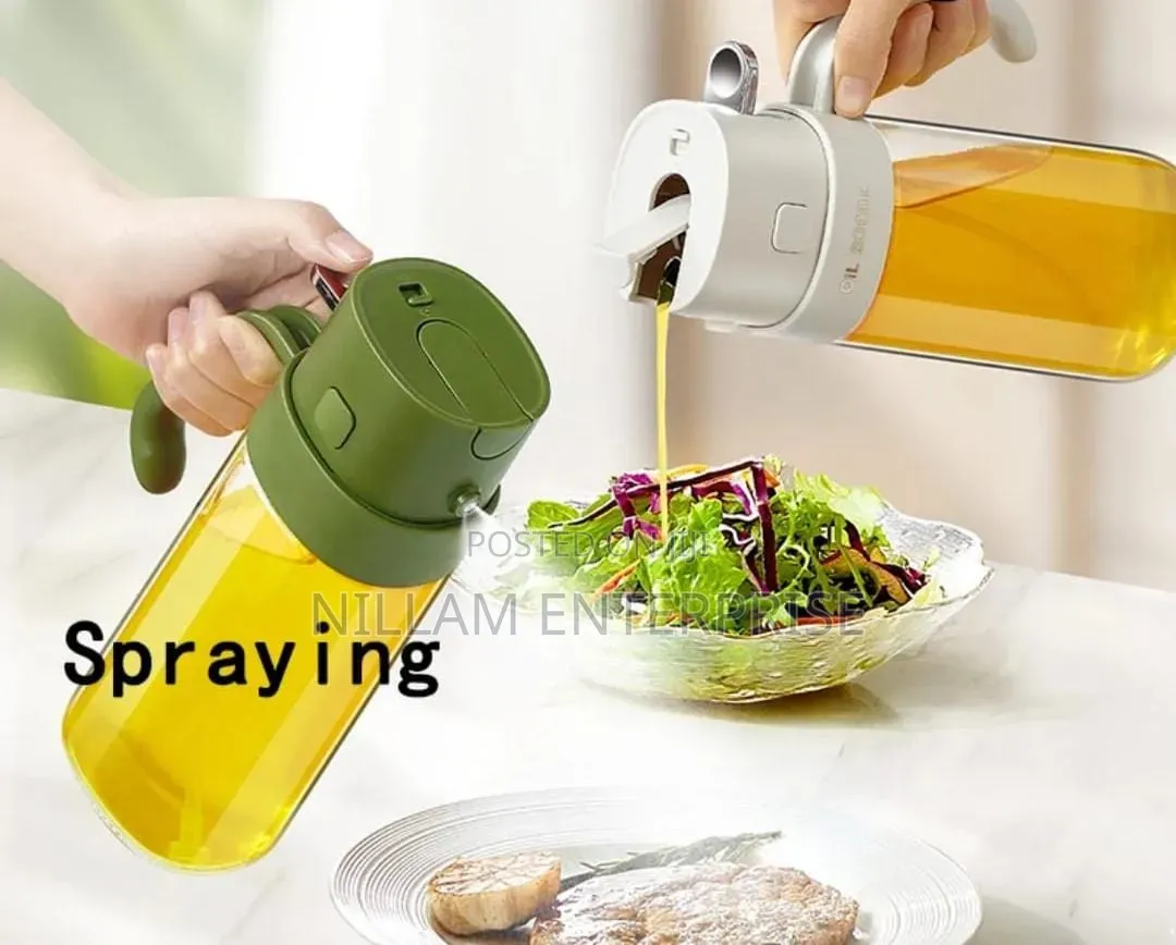 Glass 2 In 1 Oil Jar 550ml