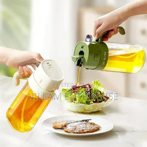 Glass 2 In 1 Oil Jar 550ml