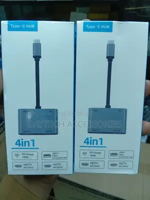 4-in-1 Type-C Hub to Dual Hdmi Ports Supporting /30hz Video Output.