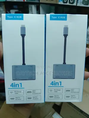 4-in-1 Type-C Hub to Dual Hdmi Ports Supporting /30hz Video Output.