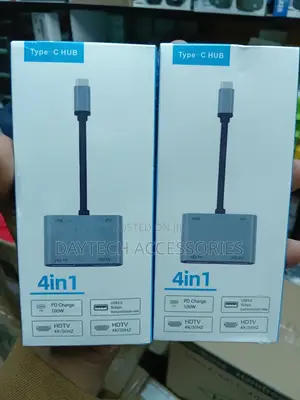 4-in-1 Type-C Hub to Dual Hdmi Ports Supporting /30hz Video Output.