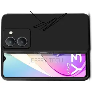 High-Quality Silicone Cover/Pouch for Vivo Y36, Black