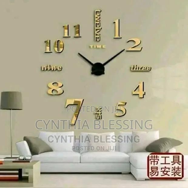 Diy Wall Decor Clock Gold