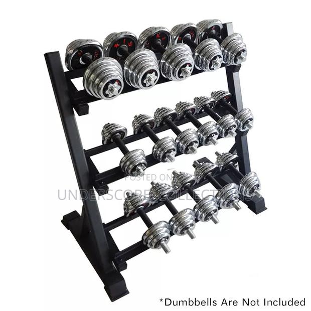 3-Tier Heavy-Duty Dumbbell Rack