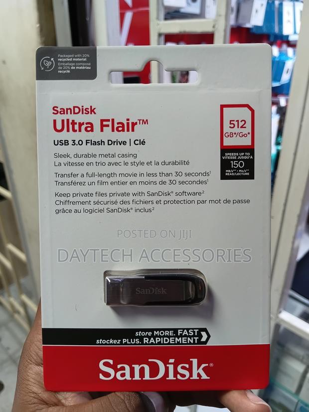 This Is a Sandisk Ultra Flair Usb 3.0 Flash Drive With 512gb Capacity. - thumbnail 2