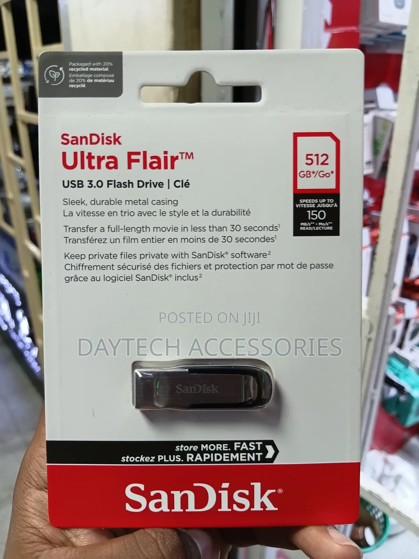 Sandisk 512gb Ultra Flair Usb 3.0 Flash Drive - Sdcz73-512g-G46
