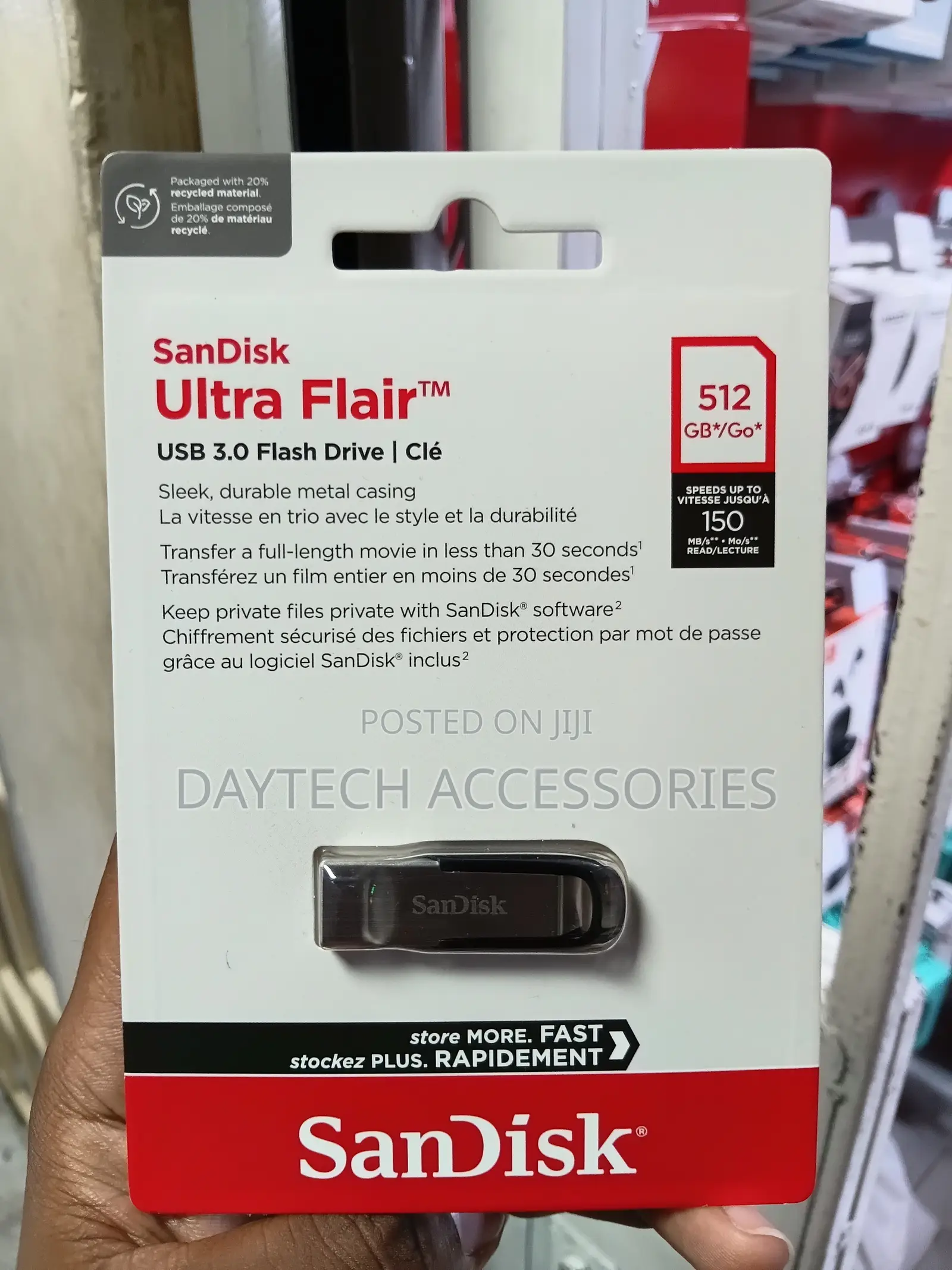 Sandisk Ultra Flair Usb 3.0 Flash Drive – 512gb