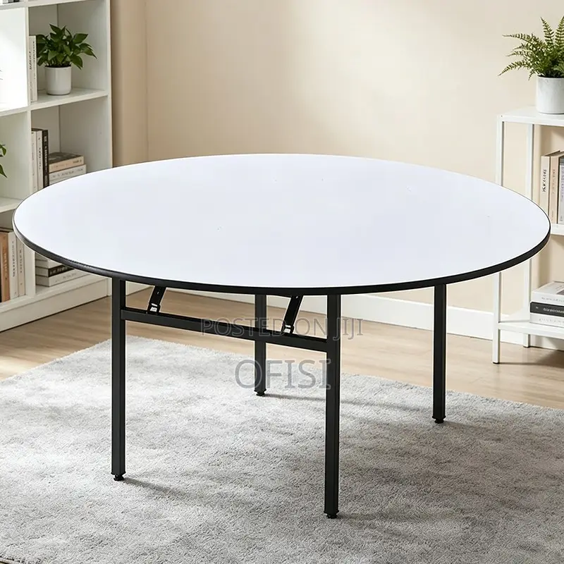 Foldable Table; 1.8 Meter Round Foldable Office Table