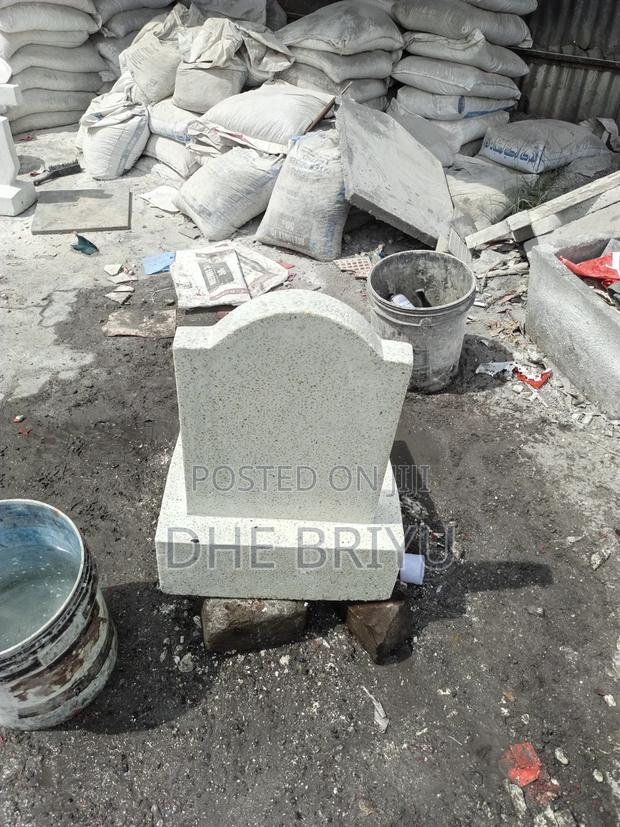 Headstone and Terrazzo