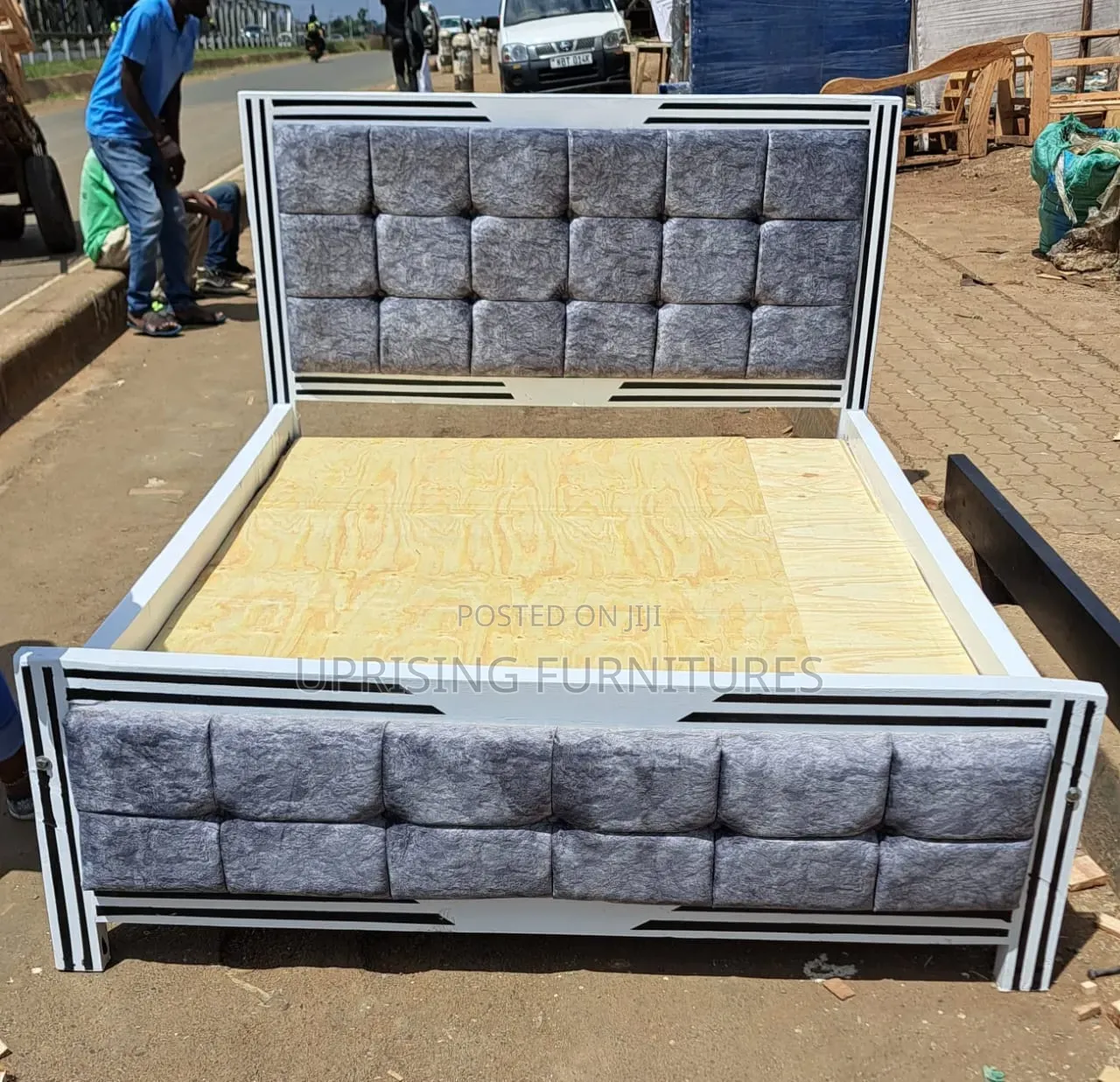 Mocket Beds Gray Fabric Quality Beds