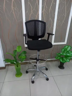 Office Chair; Height Adjustable Cashier Counter Seat