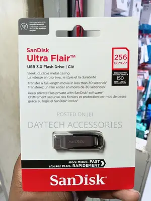 Sandisk Ultra Flair Usb 3.0 Flash Drive 256gb Compact Plug-and-Play.