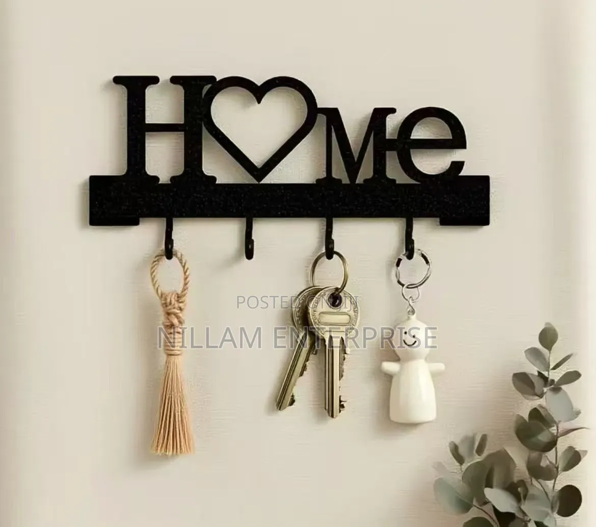 Wall Mounted Home Love Shape Key Holder Rack*
