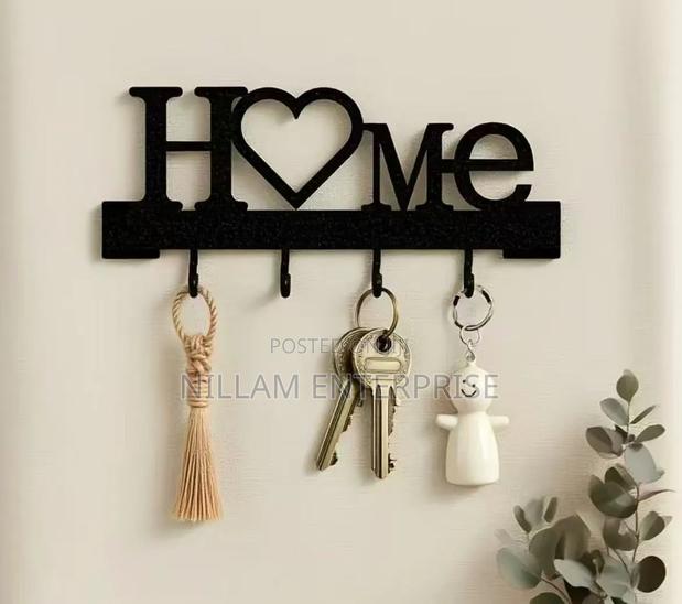 Wall Mounted Home Love Shape Key Holder Rack* - thumbnail 2
