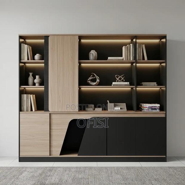 Office Cabinet; Modern Wall Unit Office Storage Cabinet - thumbnail 6