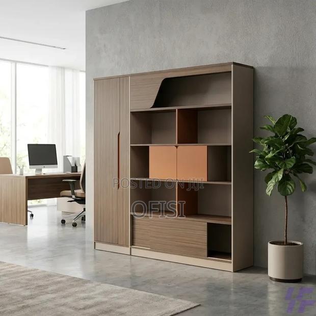 Office Cabinet; Modern Wall Unit Office Storage Cabinet - thumbnail 11