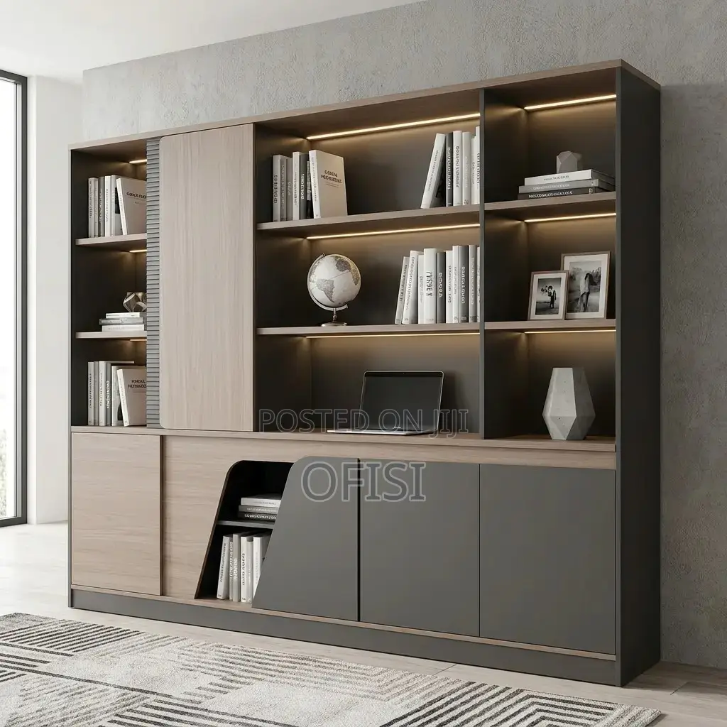 Office Cabinet; Modern Wall Unit Office Storage Cabinet