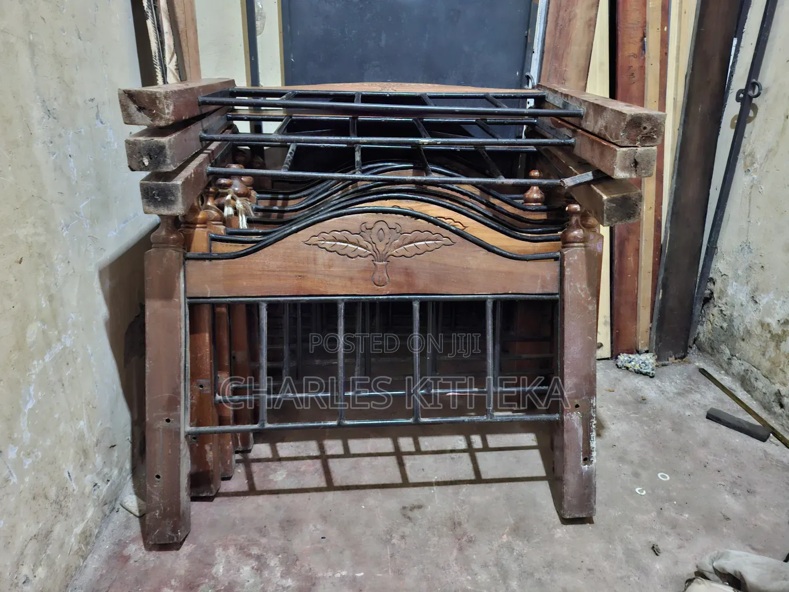 Beds Mahogany and Metal