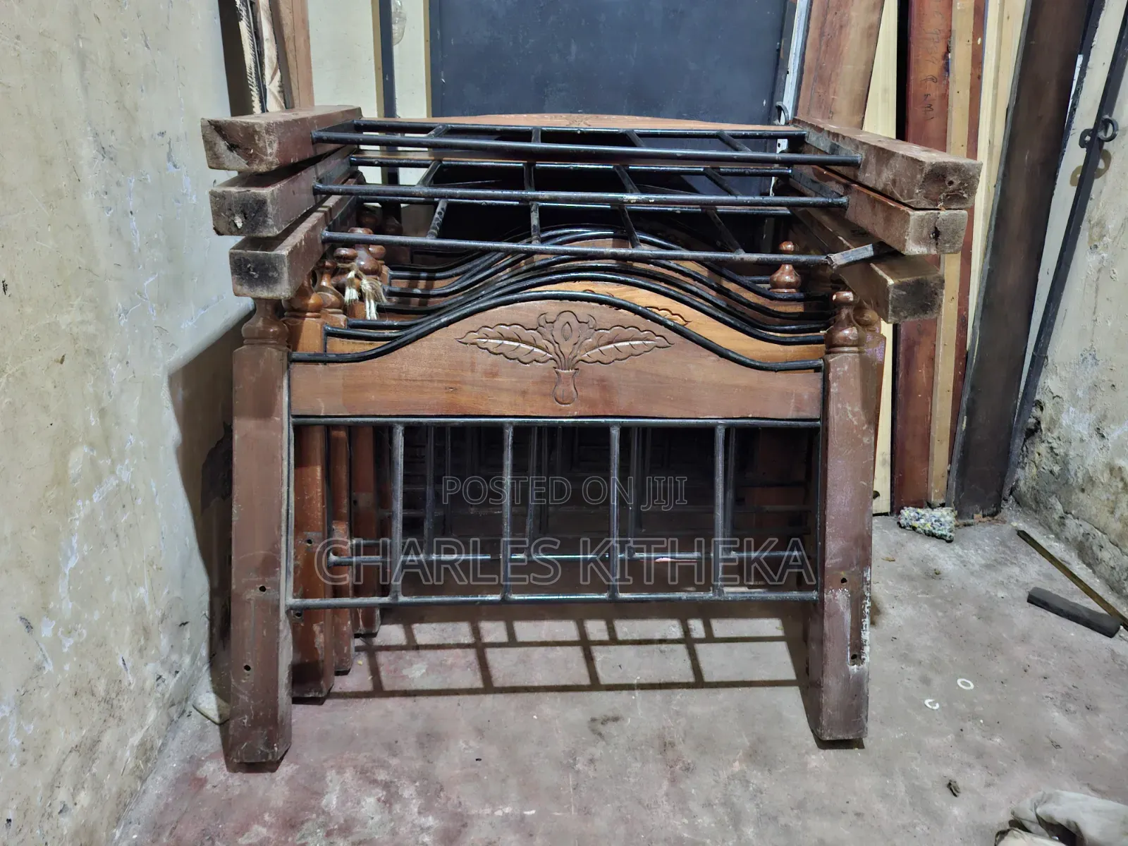 Beds Mahogany and Metal