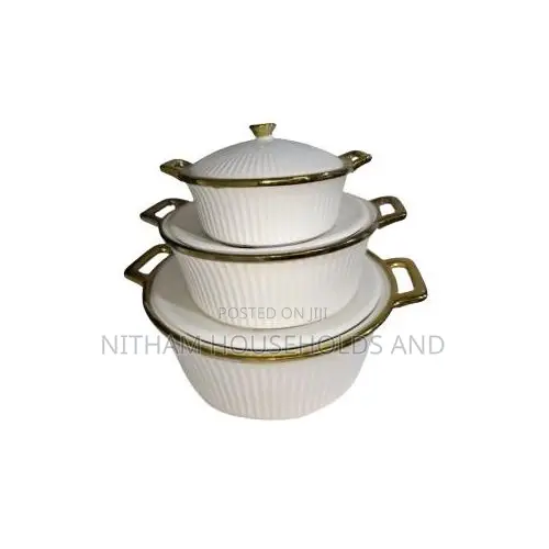 Ridged Serving Dishes Set