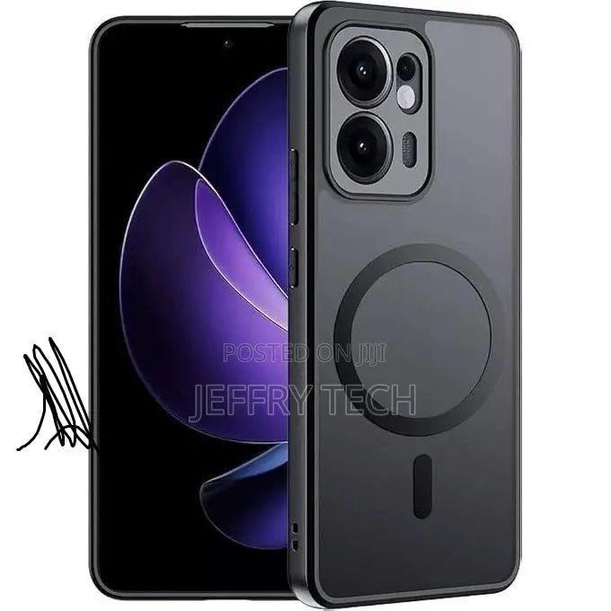 Transparent Magsafe Case for Oppo Reno 13f 4g/5g Black