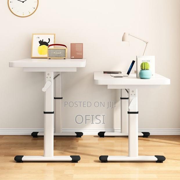 Office Desk; Manual Height Adjustable Home Office Desk - 1.2m