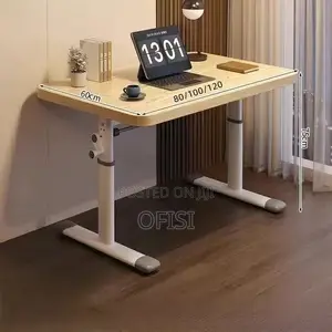 Office Desk; Manual Height Adjustable Home Office Desk - 1.2m