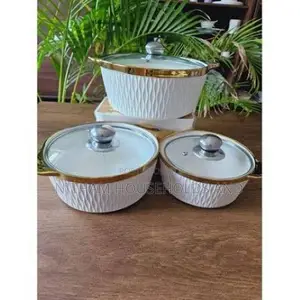 Ridged Serving Dishes Set