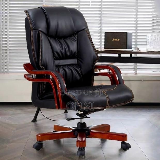Office Chair; Black Director Executive Office Seat - thumbnail 3