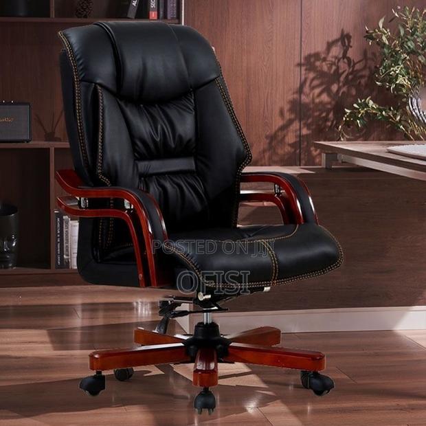 Office Chair; Black Director Executive Office Seat - thumbnail 4