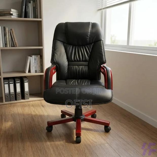 Office Chair; Black Director Executive Office Seat - thumbnail 5